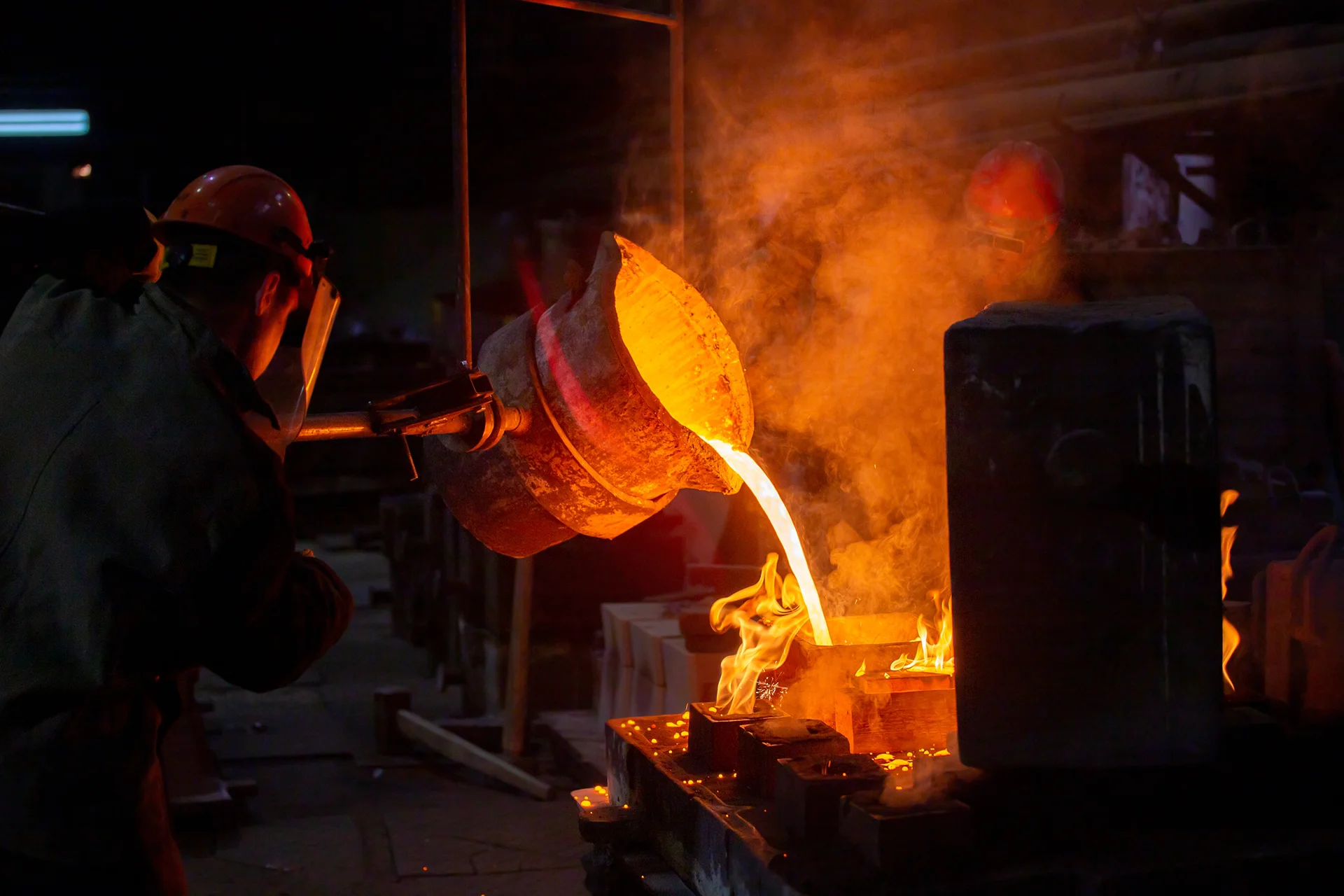 Crucible Pour